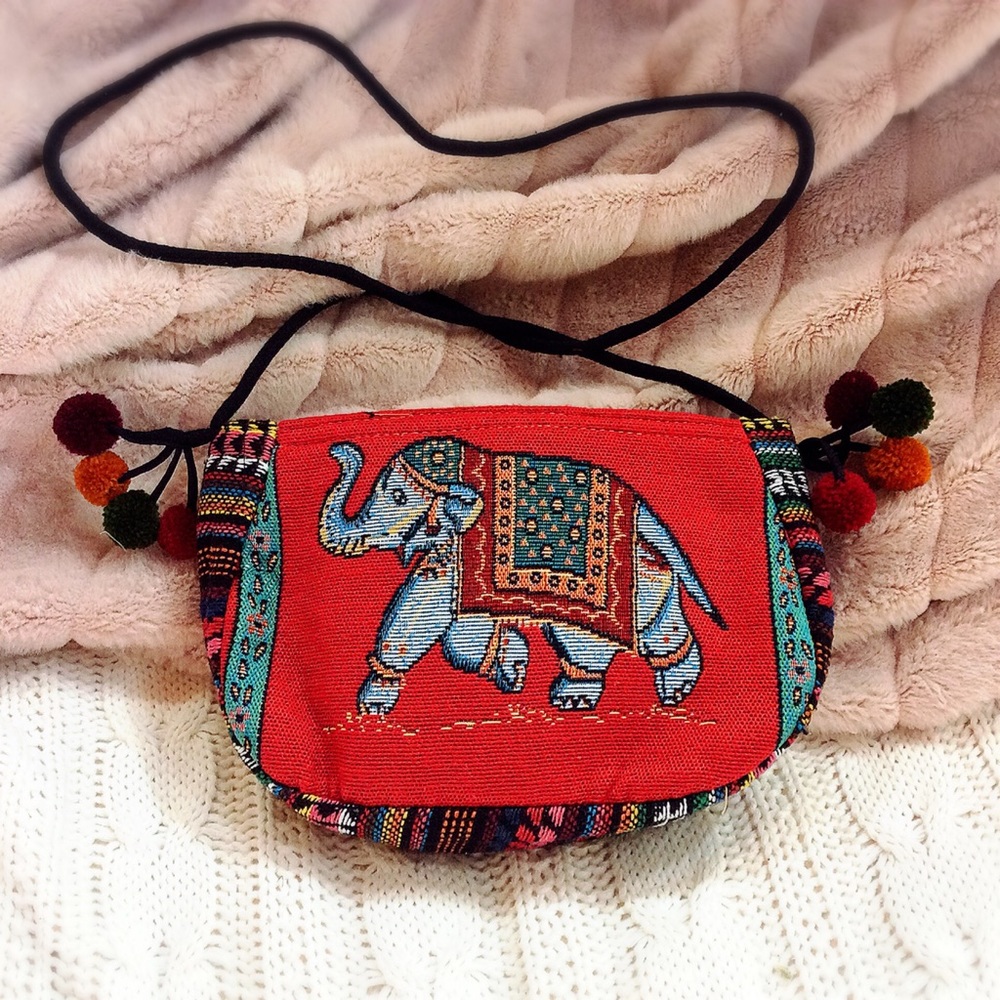 🐘 BOHO Elephant Pattern Shoulder Bag 🐘